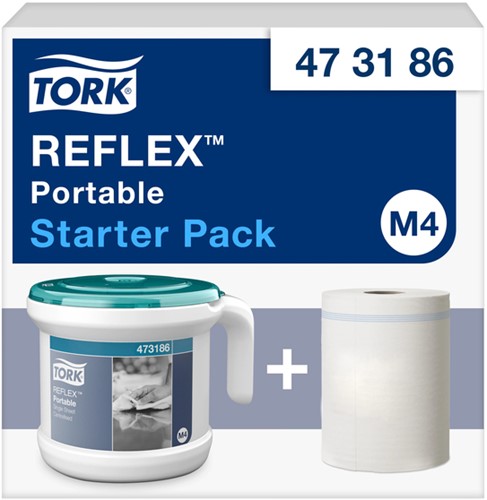 Dispenser Tork Reflex 473186 draagbaar centrefeed