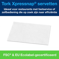 Servet Tork Xpressnap extra zacht 21.3×16.5 wit 1000st-2