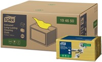 Reinigingsdoek Tork W8 194650 gevouwen geel 40vel-4
