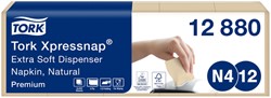 Servet Tork Xpressnap extra zacht 21.3×16.5 naturel 1000st