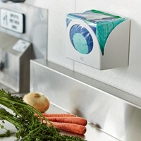 Reinigingsdoek Tork W8 194550 gevouwen groen 40vel-6