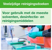 Reinigingsdoek Tork W8 194550 gevouwen groen 40vel-3