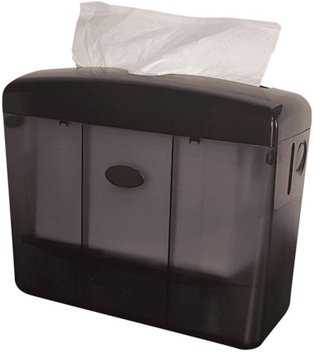 Dispenser Euro tafelmodel multifold handdoeken zwart