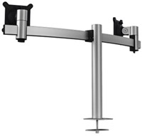 Monitorarm Durable voor 2 schermen, bureaubevestiging met bladdoorvoer-2