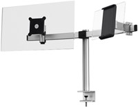 Monitorarm Durable voor 1 scherm en 1 tablet, bureaubevestiging met klem