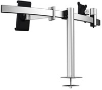 Monitorarm Durable voor 1 scherm en 1 tablet, bureaubevestiging met bladdoorvoer-2