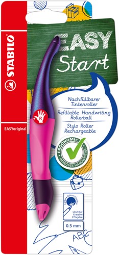 Rollerpen STABILO Easyoriginal rechtshandig magenta holograph edition blister