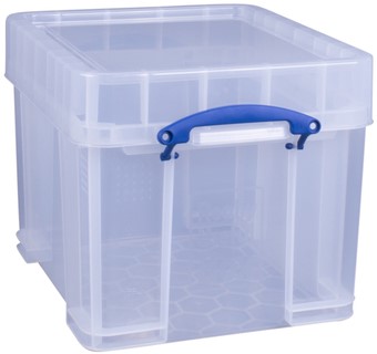 Opbergbox Really Useful 35L 480x390x345mm transp wit