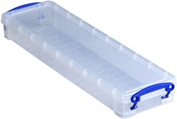 Opbergbox Really Useful 0.8L 355x100x40mm transp wit