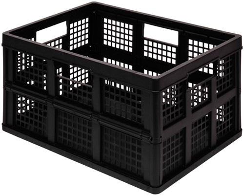 Opbergkrat Really Useful 45L 570x390x285mm opvouwbaar zwart