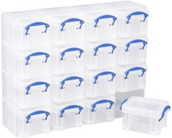 Opbergbox Really Useful 16x 0.14L 280x224x65mm transp wit