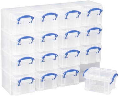 Opbergbox Really Useful 16x 0.14L 280x224x65mm transp wit