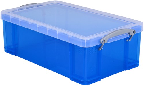 Opbergbox Really Useful 12L 465x270x150mm transp blauw