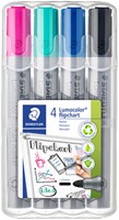 Viltstift Staedtler 356 flipover assorti pk/4