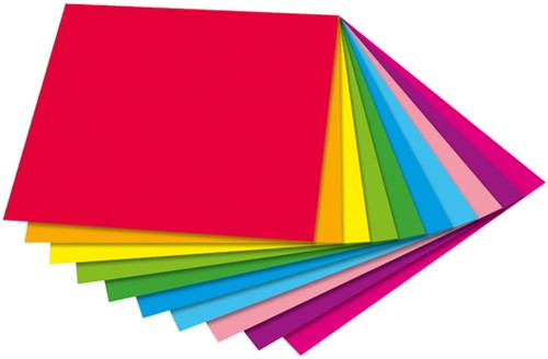 Vouwblaadjes Folia dubbelzijdig 15x15cm 50vel 50 Vel-2