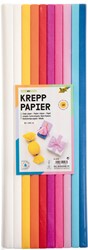 Crepepapier Folia 50x200cm Mix 10kleuren 10 Rol