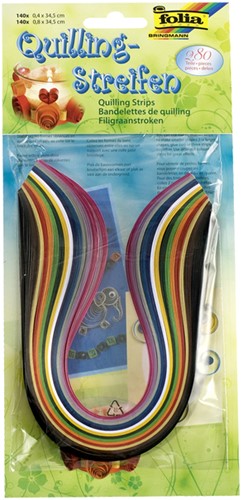 Quilling stroken Folia 280stuks assorti 280 Stuk