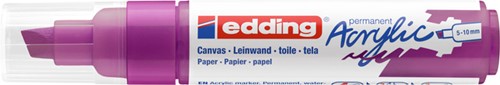 Acrylmarker edding e-5000 breed bessen rood-2