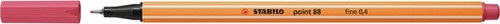 Fineliner STABILO point 88/49 aardbeien rood