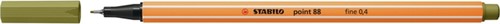 Fineliner STABILO point 88/37 roest rood