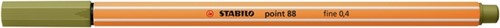 Fineliner STABILO point 88/37 roest rood-2