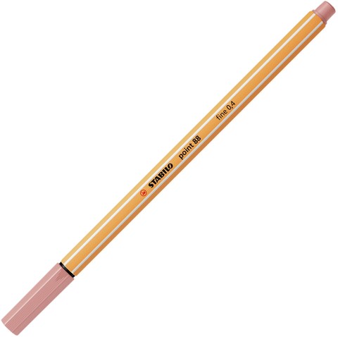 Fineliner STABILO point 88/28 donker blush