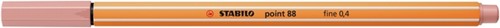 Fineliner STABILO point 88/28 donker blush-2