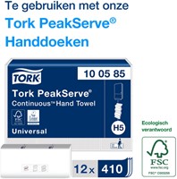 Handdoekdispenser Tork PeakServe Continuous 552500 wit-2