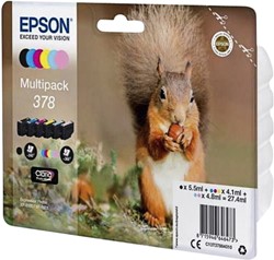 Inkcartridge Epson T3798 378 zwart + 5 kleuren