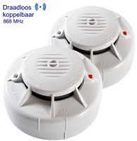 Rookmelder Fito optisch draadloos koppelbaar incl. 3V batterij-2