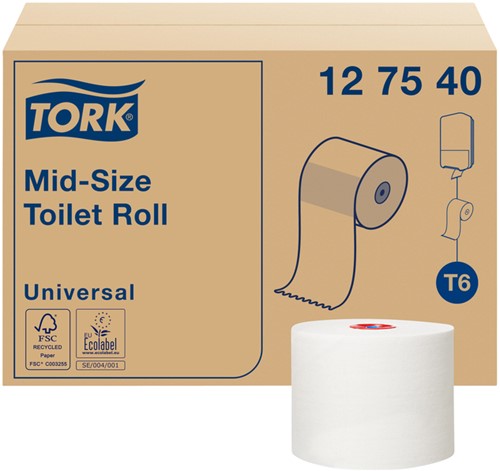 Toiletpapier Tork T6 127540 Universal 1lg 135m ds/27