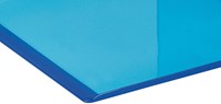 Boekensteun MAUL 10x10x13cm acryl neon blauw pak/2-1