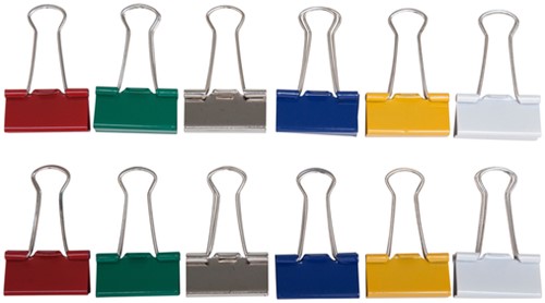 Papierklem Maul 213 Foldback 32mm capaciteit 13mm assorti ds/12