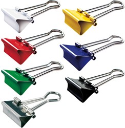 Papierklem MAUL 215 19mm cap 7mm assorti pak/12