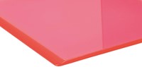Boekensteun MAUL 10x10x13cm acryl neon rood pak/2-1