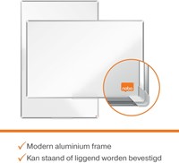 Whiteboard Nobo Premium Plus 90x120cm staal-3