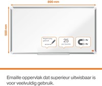 Whiteboard Nobo Premium Plus Widescreen 50x89cm emaille-5