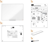 Whiteboard Nobo Impression Pro 90x120cm staal-9