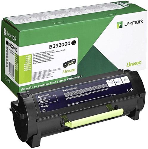 Tonercartridge Lexmark B232000 3K zwart