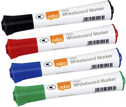 Viltstift Nobo whiteboard Glide rond assorti 2mm pak/10