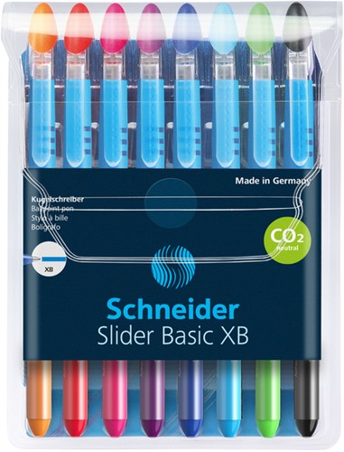 Rollerpen Slider Basic Colours XB assorti etui a 8st.
