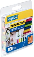Lijmpatroon Rapid 7mm 5 kleuren assorti pk/36-2