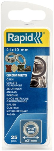 Zeilringen Rapid  Ø21x10mm pk/25