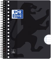 Collegeblok Oxford School A5+ 17-gaats 80vel lijn zwart