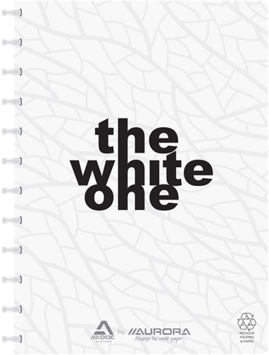 Schrift Adoc Recycled A4 144blz 80gr blanco PP wit