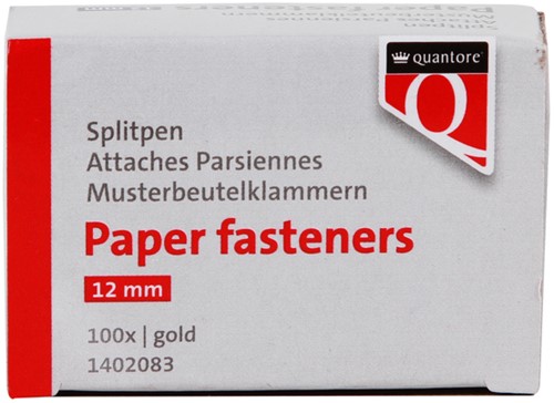 Splitpen Quantore 12 goud 100 stuks