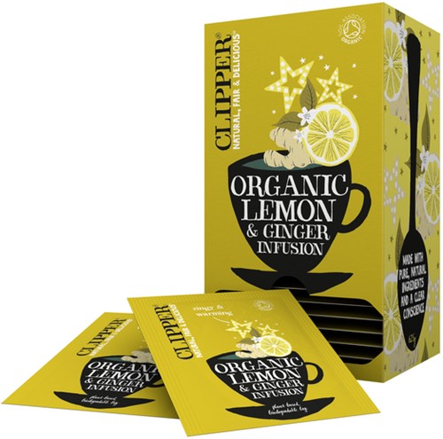 Clipper Infusion Lemon & Ginger BIO
