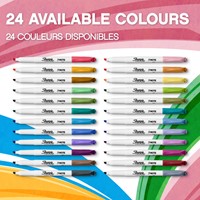 Markeerstift Sharpie S-note assorti pk/12-5