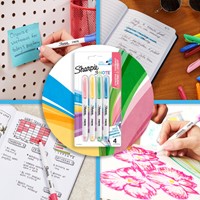 Markeerstift Sharpie S-note assorti pk/12-6