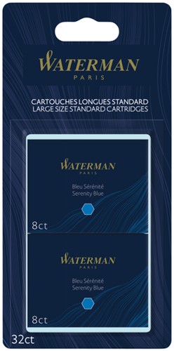Inktpatroon Waterman internationaal Florida blauw pk/32